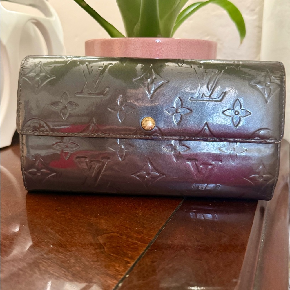 Louis Vuitton Vernis Wallet Clutch Brown | Vintage 2005 | Authentic LV